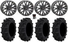 System 3 SB-4 Black (6+1/4+3) 15" Wheels 30" Mud XC Tires Can-Am Defender