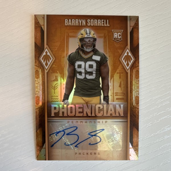 Panini 2025 Phoenix Phoenix Penmanship Rookie Auto Barryn Sorrell PHP-BSL