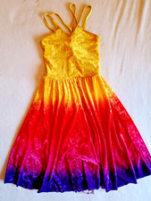 A Wish Come True CL Child Large Leotard Costume Ice Figure Skating Ballet Dress