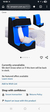 Leg Elevation Pillow Wedge Foam Orthopedic Bed Positioner, Blue  Black Cover