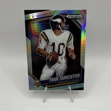 2025 Panini Prizm Black Fran Tarkenton Silver Prizm Parallel Minnesota Vikings
