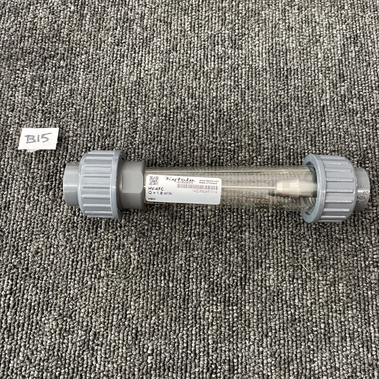 Kytola Variable Area Industrial Flow Meter Model HV-4FC Q=1.8 m3/h