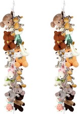 2 Pcs Stuffed Animals Storage Chain Hanging Stuffed Animal Organizer with 40