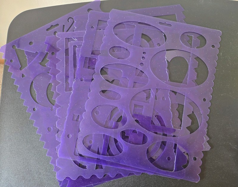 Memories Forever Set Of 7 Shape And Border Templates Scrapbook And Crafts