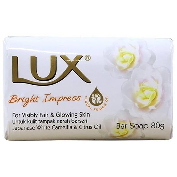 6 x Lux Bright Impress Soap Bar 80g