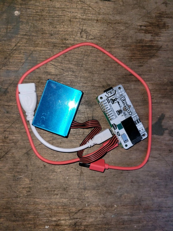 Raspberry Pi Zero W V1.1 and Enviro Hat with Particulate Sensor