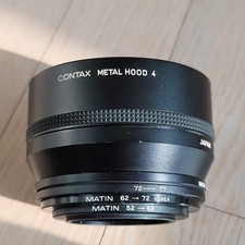 Contax Genuine Metal Hood 4 72/86 Ring Martin Step-up 4-piece Set
