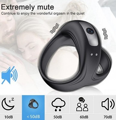 Men s Vibrating Performance Ring   Silicone Stamina Support