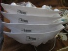 WinCo 4 PIECE Clam Shells Pearl White 11X10X9 NEWA WITH TAG — photo 2