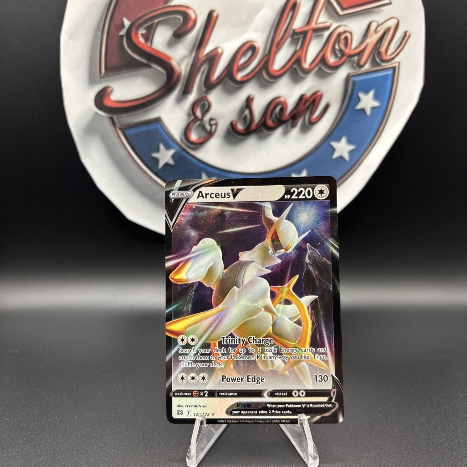 Arceus V 122/172 SWSH Brilliant Stars Holo Ultra Rare Pokémon TCG Card NM/M