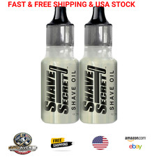 Men's Shaving Oil Pack 18.75ml, Two Bottles, Smooth Closer Shave, Gentle Formula