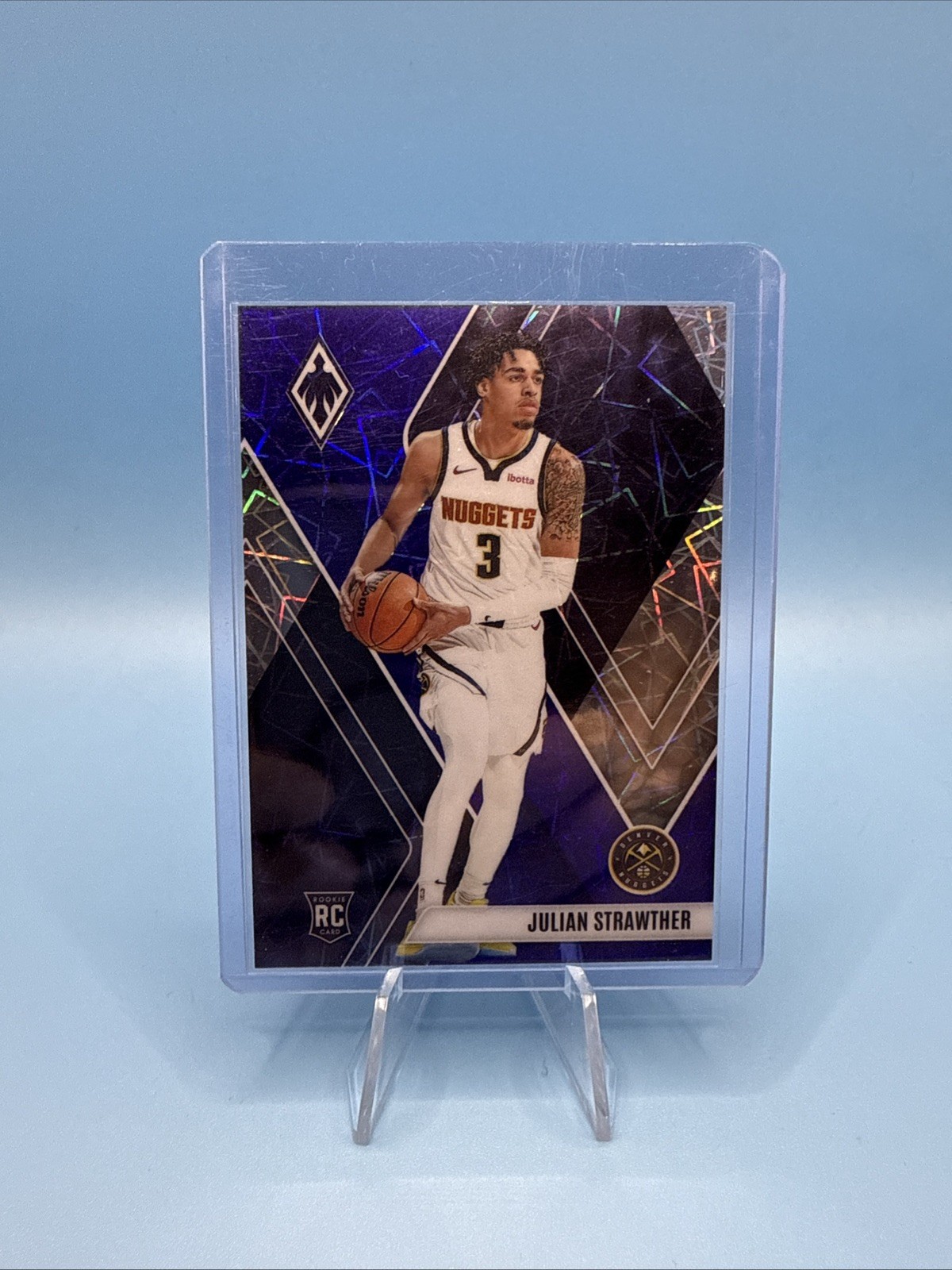Julian Strawther 2023-24 Panini Phoenix #283 Blue Velocity /275 Nuggets RC