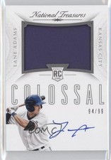 2015 National Treasures Rookie Colossal Signatures 94/99 Lane Adams #14 Auto 0o9