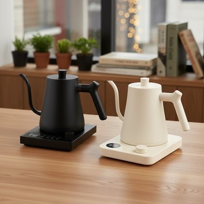 Electric Gooseneck Kettle Coffee & Teapot Quick Heating with Temperature Control