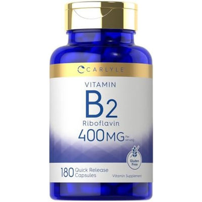 #ad #ad Carlyle Vitamin B 2 400mg 180 Count Non GMO Gluten Free Supplement B2 Riboflavin $9.01