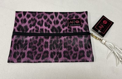 New - Makeup Junkie Medium Purple Black Bag