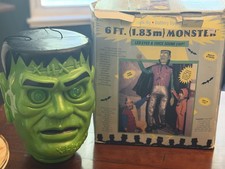 Vintage Fun World 6 Ft Frankenstein Monster Halloween Decor Walk By Working