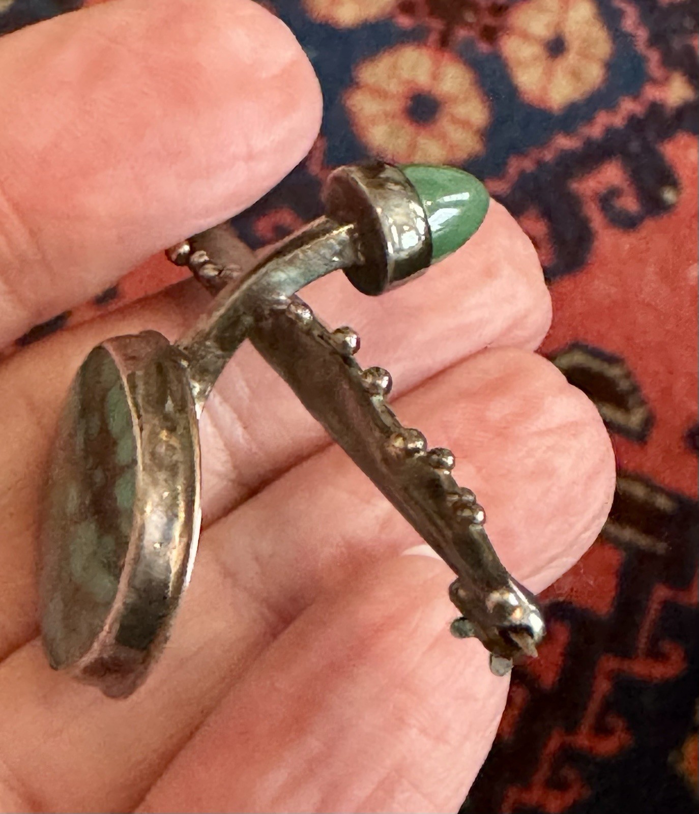 SPECTACULAR SIGNED STERLING SILVER TURQUOISE CHAL… - image 7