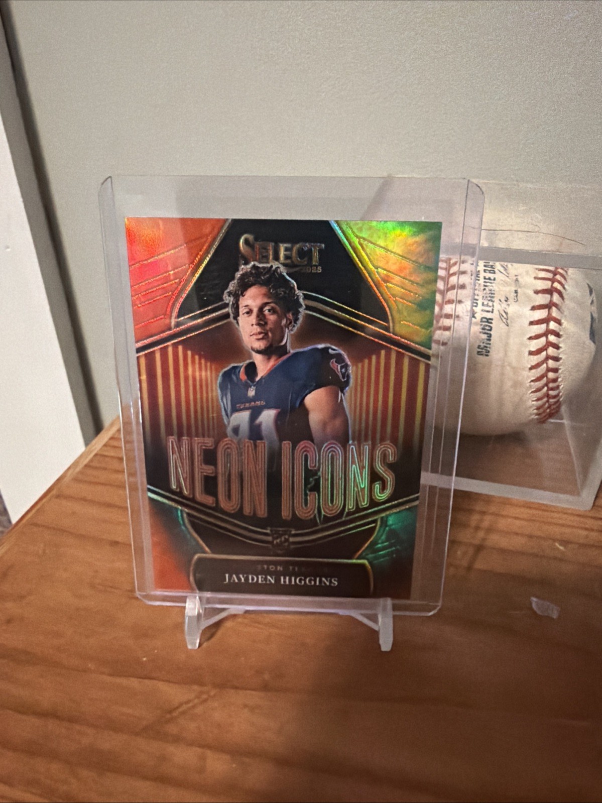 2025 Panini Select - Tie Dye Neon Icons Jayden Higgins /25 #9 (RC)