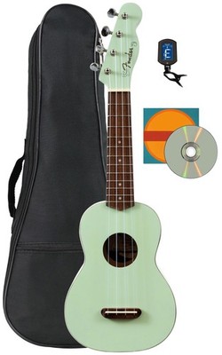 Fender Venice Soprano Ukulele - Surf Green w/ Gig Bag