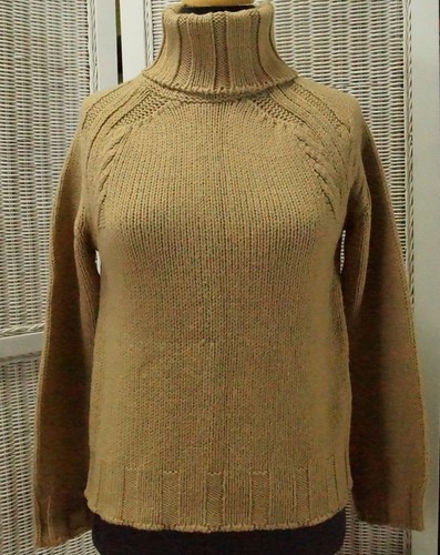 HUGO BOSS Camel Tan Polo Neck Jumper M 