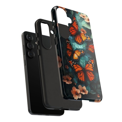 Monarch Butterfly Stained Glass - Phone Ink Cover Case for iPhone, Galaxy, Pixel - 第 193/281 張圖片