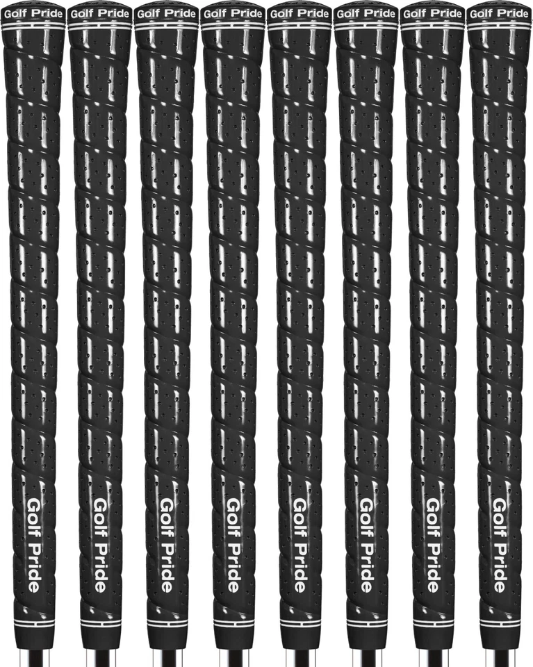 Golf Pride Tour Wrap 2G Golf Grips Standard Size Black - Set of 8 - High Tack