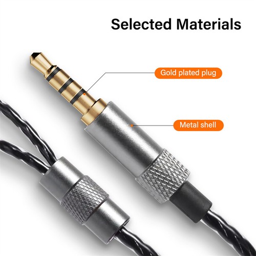 3.5mm to MMCX Cable central control HiFi Sound For Shure SE215/425/535/846 UE900 - Picture 8 of 9