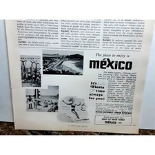 1968 Mexico A Place To Enjoy Its Fiesta Time Original Print Ad 60s