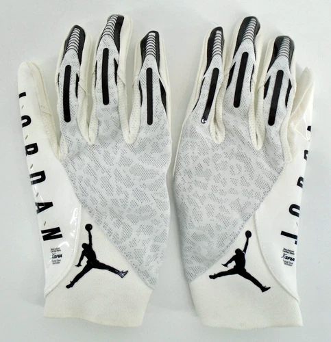 Nike Jordan Vapor Knit Football Gloves Men's Large White/Black