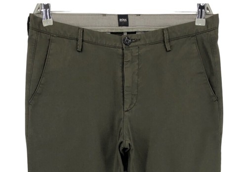 HUGO BOSS Hombre Rice3 Delgado Chino Pantalones Talla W32 L32 - Imagen 3 de 11