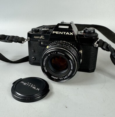 Pentax Super A analoge Spiegelreflexkamera 35 mm mit Pentax-M Objektiv 50 mm f/1,7   getestet