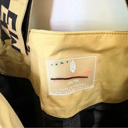 New Free People Movement Zephyr Ski Shell Snow Pants One Piece Bib Tan Brown XS - Picture 8 of 10