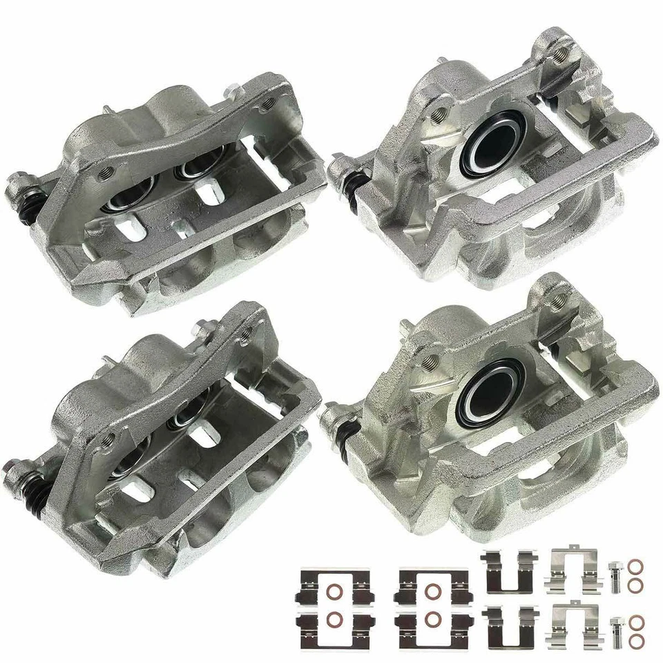 4x Pinza de freno de disco con soporte para Honda Pilot 2009-2015 V6 3,5 L delantera y trasera Foto 2 de 4