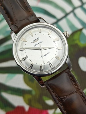 1957 LONGINES CONQUEST SWISS AUTOMATIC 19AS RARE - Main Image