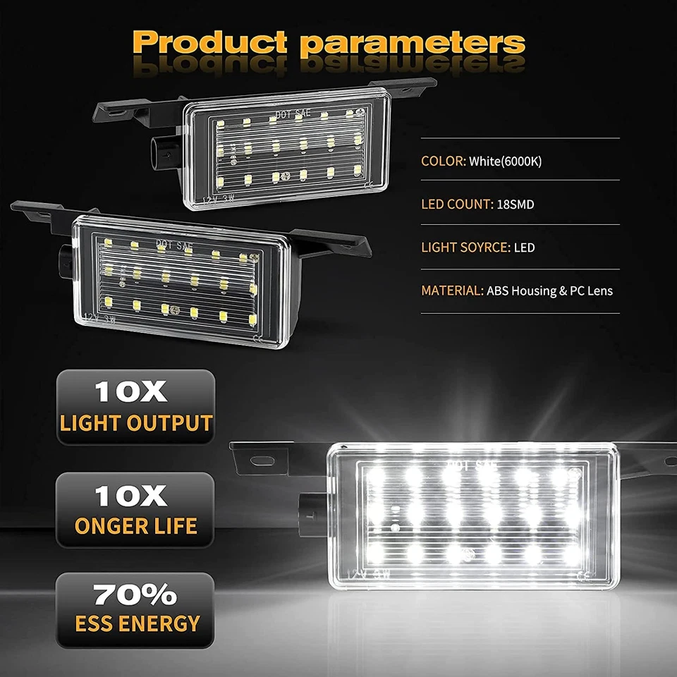 LED Cargo Bed Lights For 2014-2018 Chevy Silverado GMC Sierra 1500 2500HD 3500HD — 第 2/4 张图片