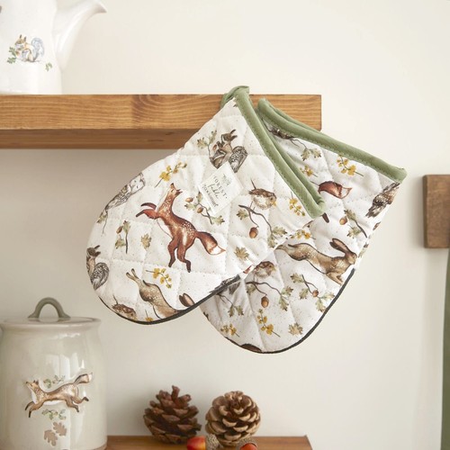 Cooksmart Forest Fable Set of 2 Microwave Mini Mitts - Picture 2 of 3