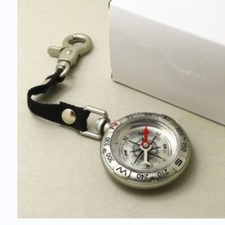 Retro Zinc Alloy Precision Compass with Lanyard Pocket Watch Walking Pendant