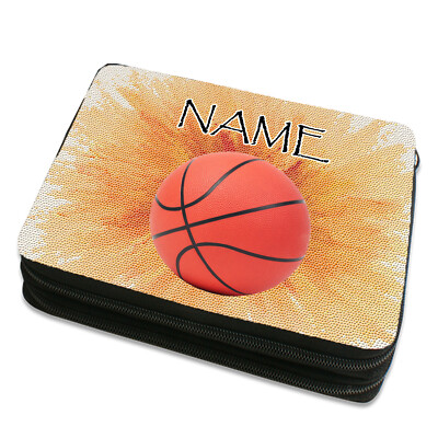 Federmäppchen Junge gefüllt Basketball mit Name Doppeldecker Federtasche Etui