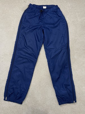 Vintage 80s Patagonia Mens Medium 100% Nylon Pants Full Zip Blue 