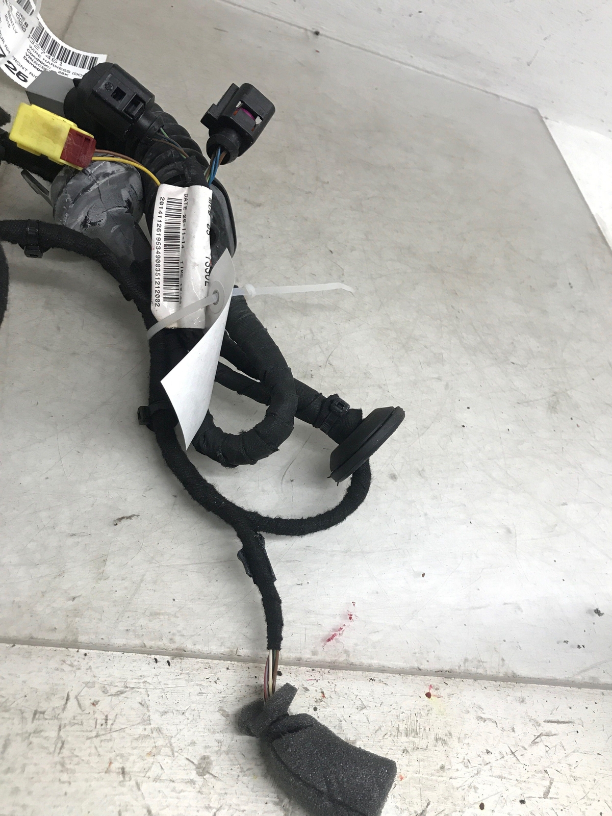 2013 - 2019 BENTLEY FLYING SPUR FRONT RIGHT DOOR WIRING HARNESS 4W1971121C OEM