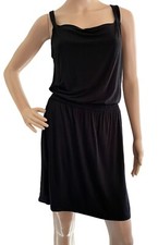 Ann Taylor Loft Dress Petites Size Small SP Black Sleeveless Elastic Waist