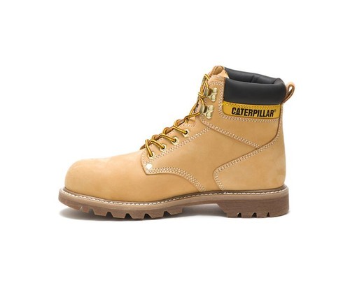CAT Second Shift Soft Toe Work Boots Men's - Honey Tan Size 8.5 - Picture 2 of 6