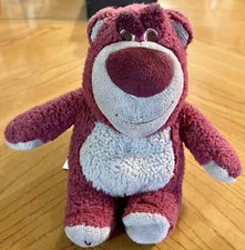 Disney Store 6.5" Lotso Huggin Bear Plush Strawberry Scent Toy Story 3 Stuff V6