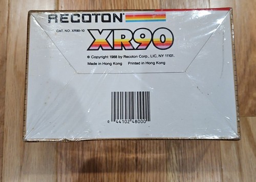 NEW SEALED VINTAGE RECOTON GOLD SERIES XR90 High Energy Audio Cassette Tapes10PK - Picture 3 of 4