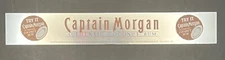 Captain Morgan Authentic Coconut Rum - Try It Mylar Shiny Shelf Strip Sign - NOS