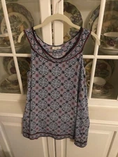 Max Studio Women's Multicolor Sleeveless Shirt Size Large