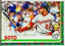 HOT! 🔥 JUAN SOTO ROOKIE CUP/ROOKIE TROPHY 2019 TOPPS HOLIDAY #HW8, NATIONALS