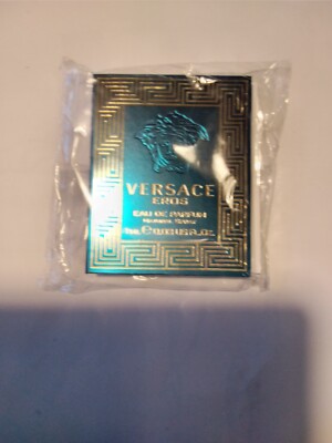 VERSACE EROS EAU DE PARFUM FOR MEN SAMPLE SPRAY 1 ML / 0.03 FL. OZ. SEALED CARD
