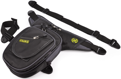 Premium Motorradtasche, Hüfttasche, Hecktasche, Beintasche Hip bag STARKS® mit 7 Fächern — LC0002